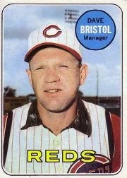 1969 Topps Baseball Cards      234     Dave Bristol MG